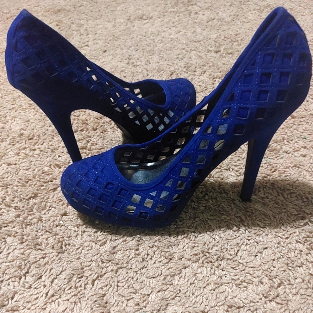 Blue suede shoes